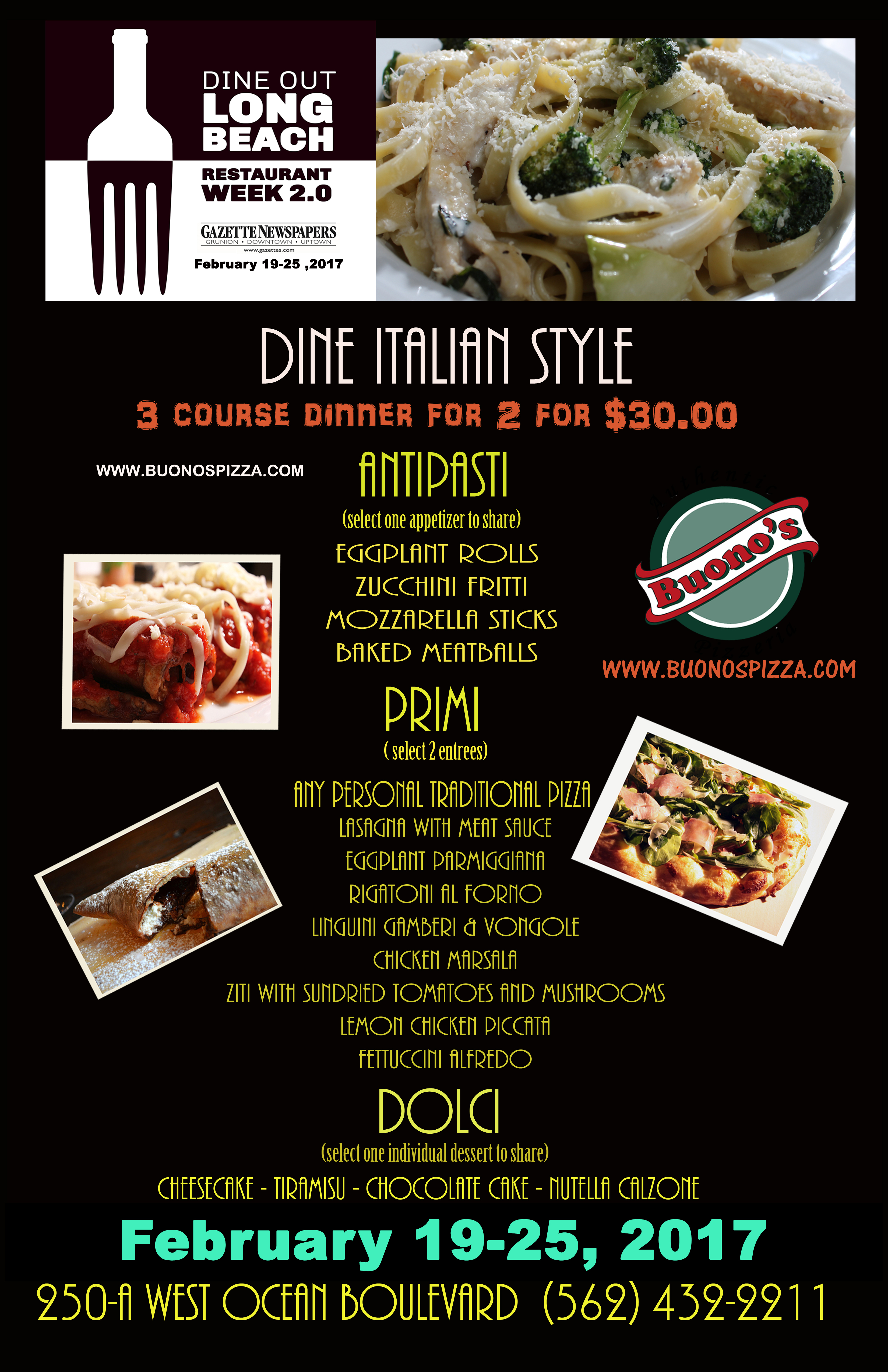 All Locations — Dine Out Long Beach, Restaurant Week 2.0